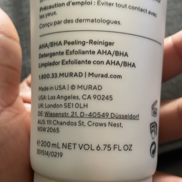 Murad Hydration Aha/BHA Exfoliating Cleanser - Picture 9 of 10